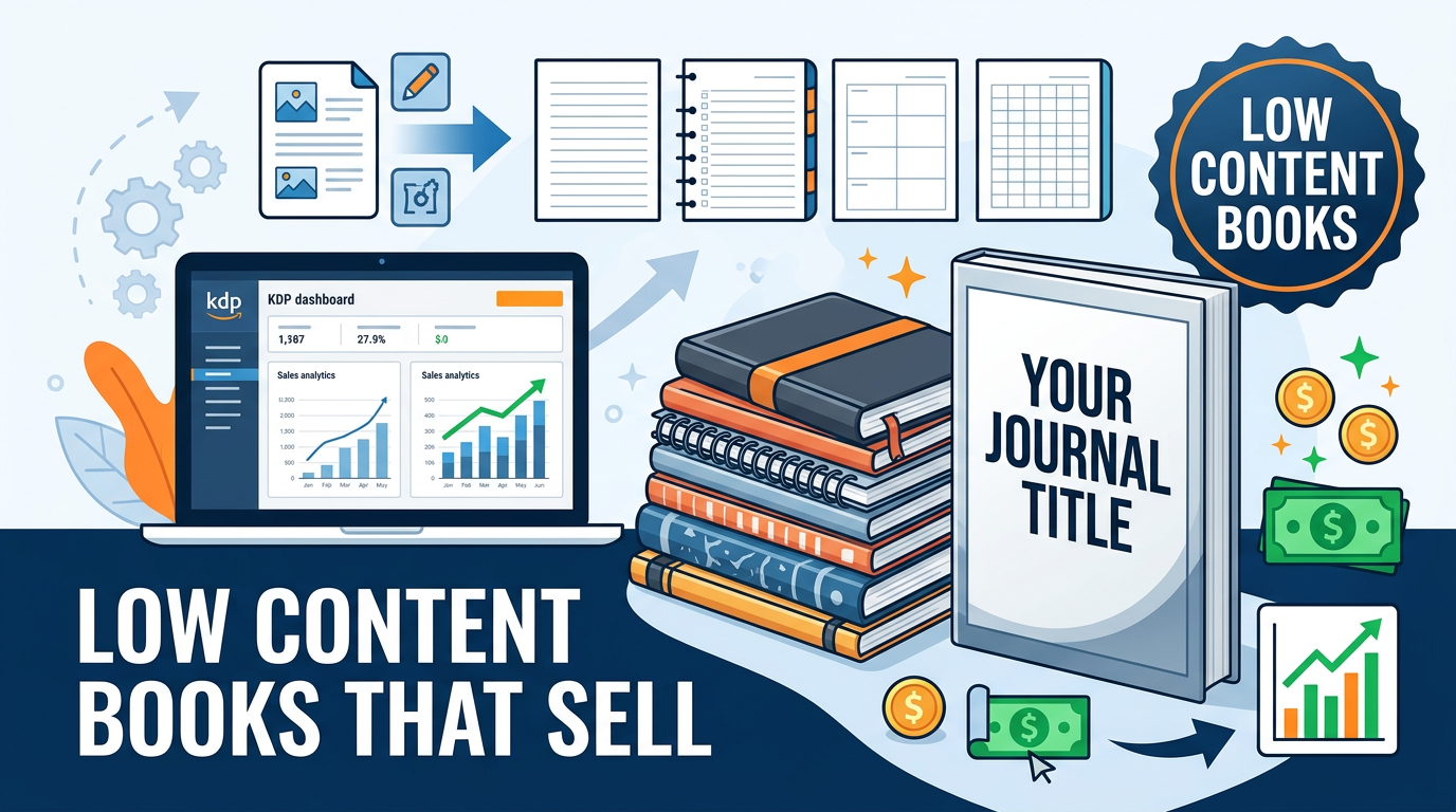 Low Content Books on Amazon KDP: How to Create and Sell Journals That Profit
